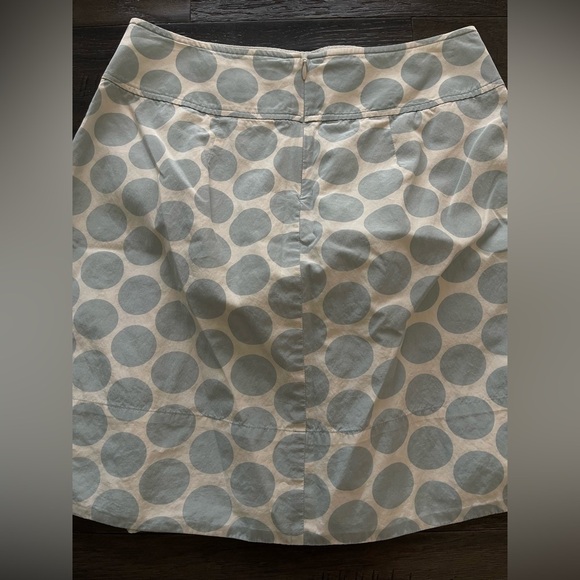 Banana Republic Cream Tan Blue Mini Skirt Womens Size 2 - Picture 3 of 4